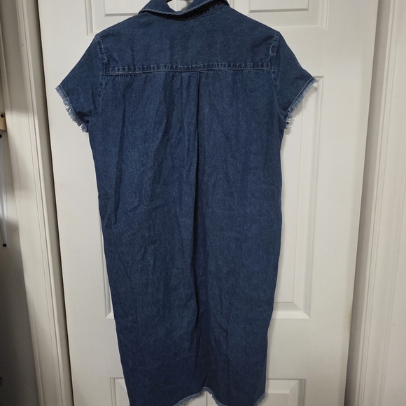 J. Mclaughlin Jones Indigo Denim Dress Size Xsmall - Picture 8 of 11